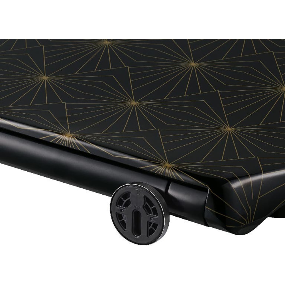 Capac WC GOODHOME Diani, inchidere lenta, plastic, negru/auriu