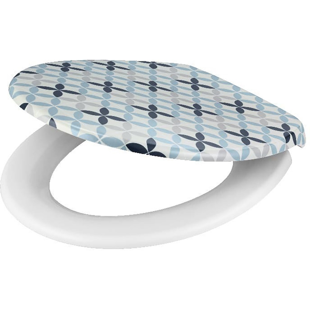 Capac WC GOODHOME Diani, inchidere lenta, plastic, multicolor