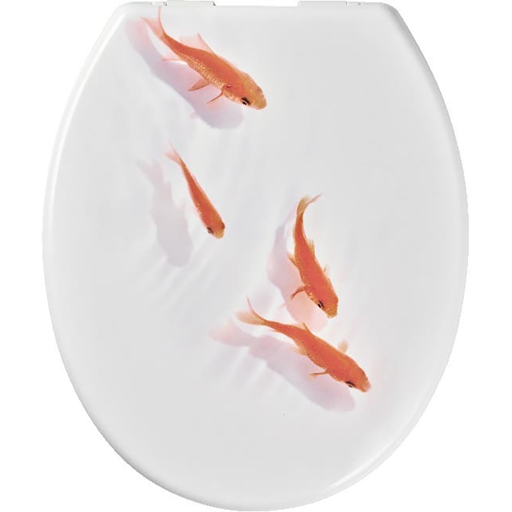 Capac WC GOODHOME Genoa, inchidere lenta, duroplast, model pesti, alb