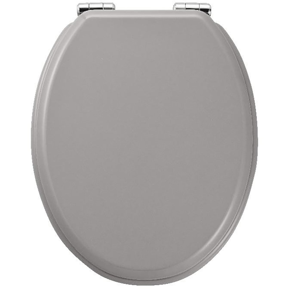 Capac WC GOODHOME Pilica, inchidere lenta, MDF, gri