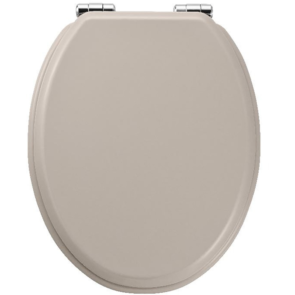 Capac WC GOODHOME Pilica, inchidere lenta, MDF, bej