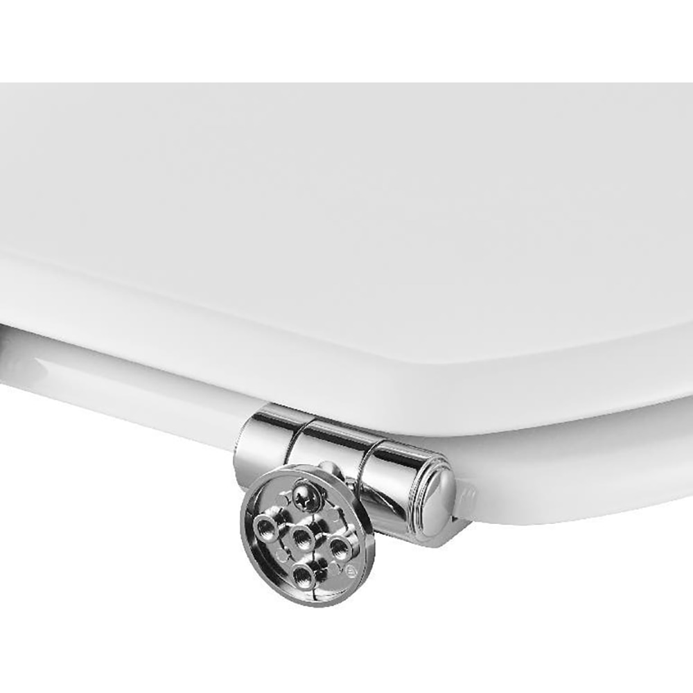 Capac WC GOODHOME Pilica, inchidere lenta, MDF, alb