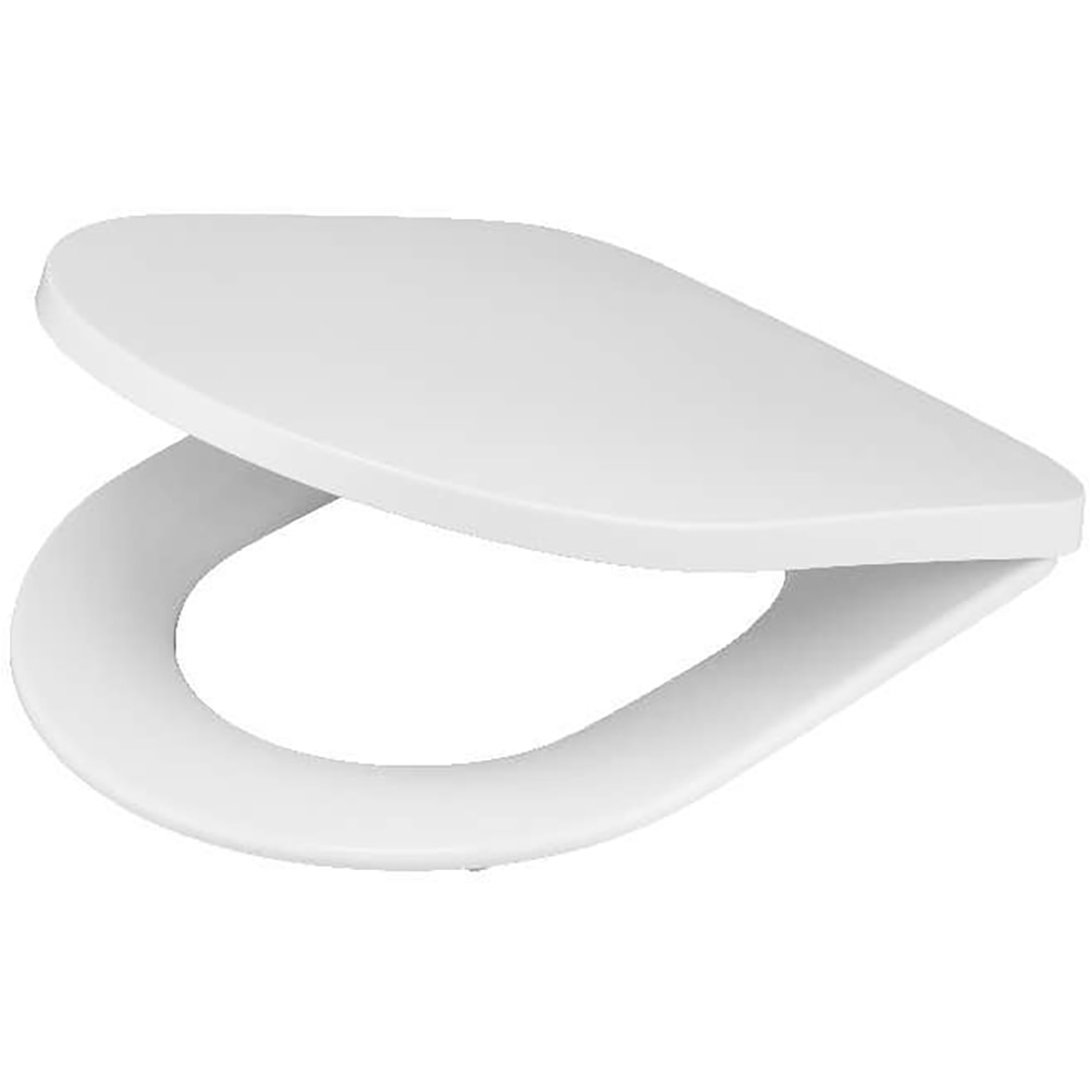 Capac WC slim GOODHOME Tanaro, inchidere lenta, duroplast, alb