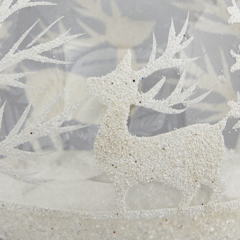 Glob de Craciun Decor Padure, 8 cm, transparent