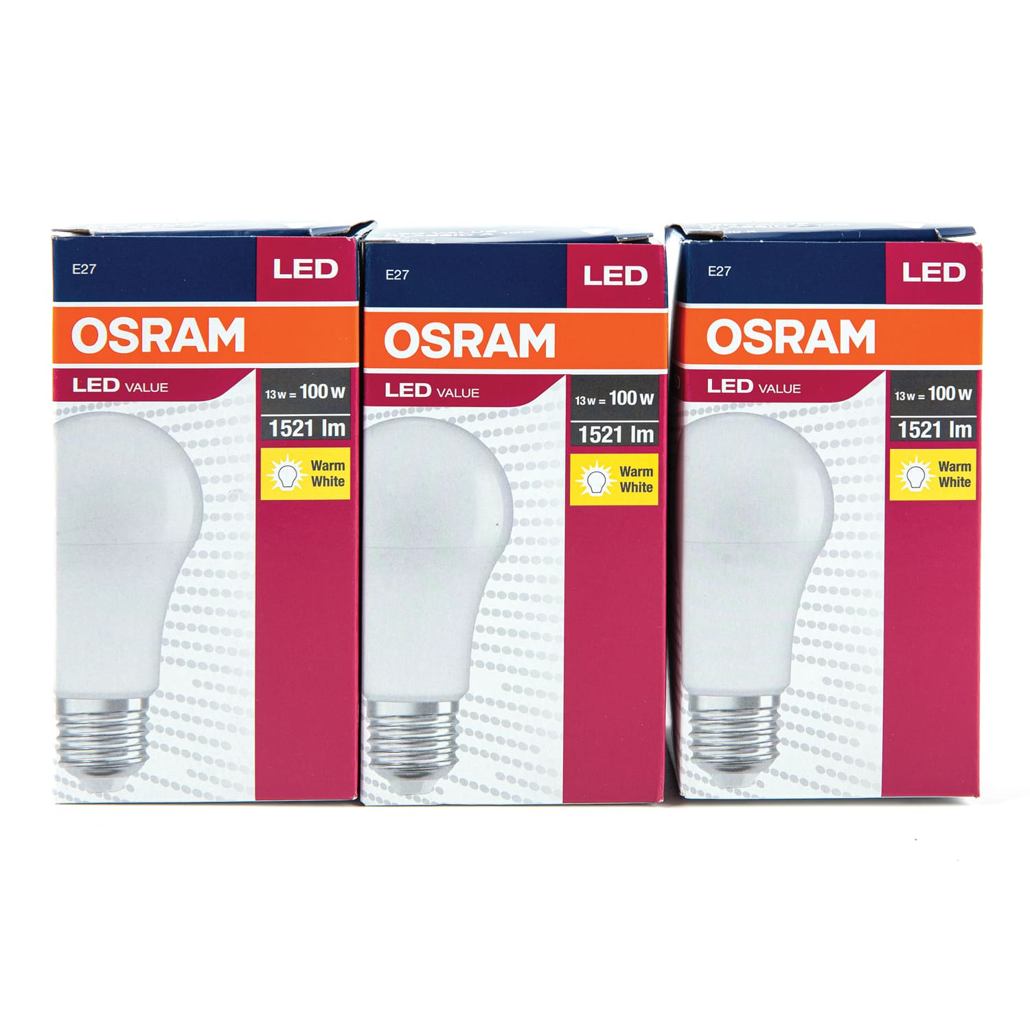 Set 3 buc bec Led Value Cla100 13W Osram
