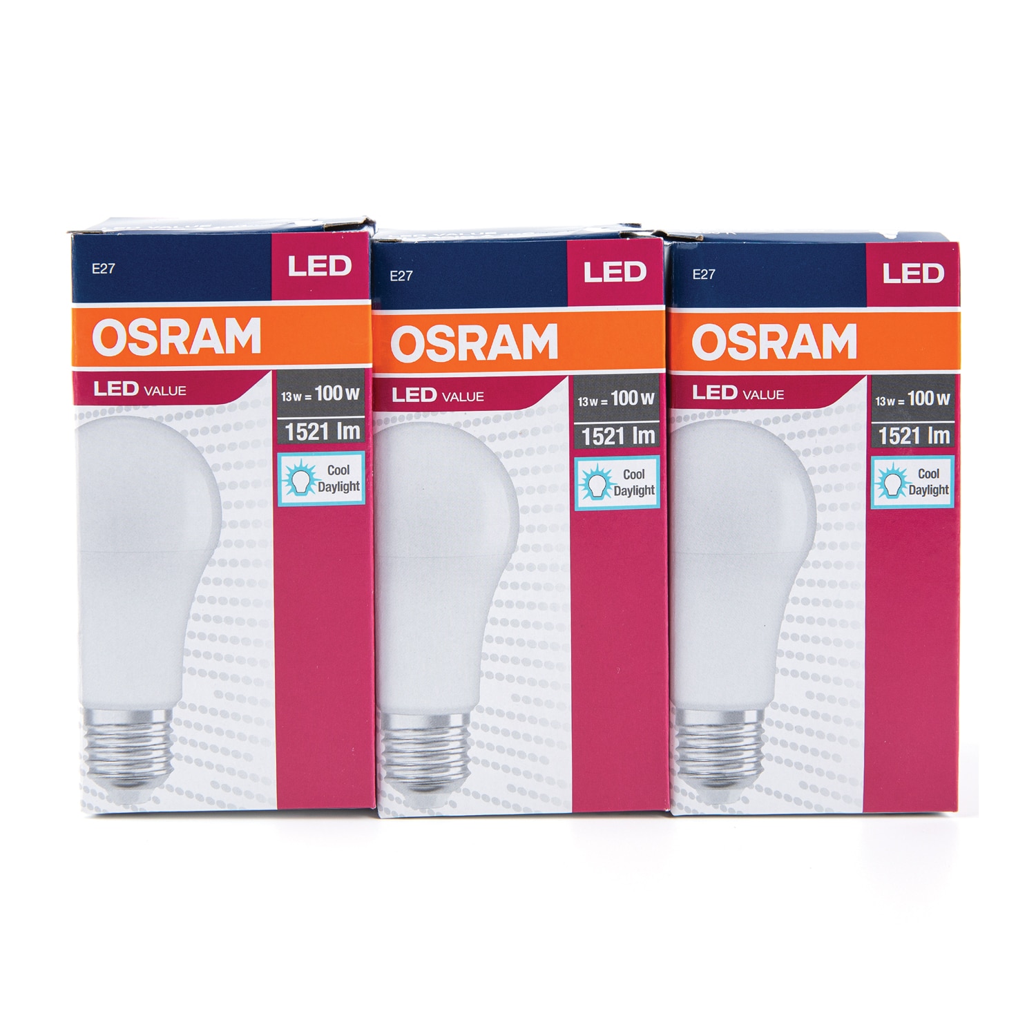 Set 3Buc Bec Led Value Cla100 13W Osram