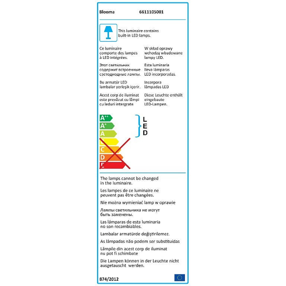 Proiector gradina LED CANDIAC BLOOMA, 5.5 W, 380 lumeni, IP44, 3000K, argintiu