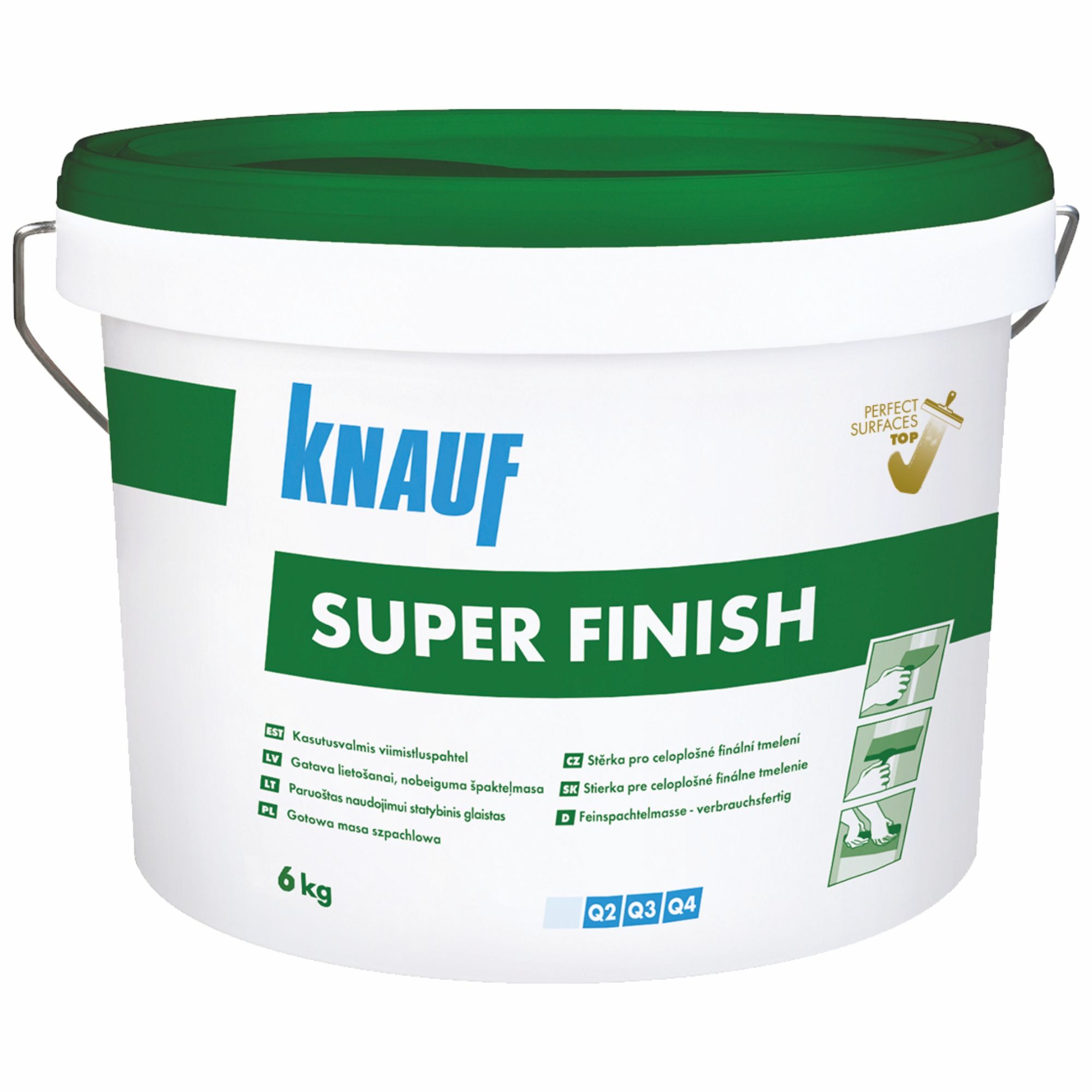 Glet universal de finisare, de interior, alb, 6 kg  Knauf Superfinish