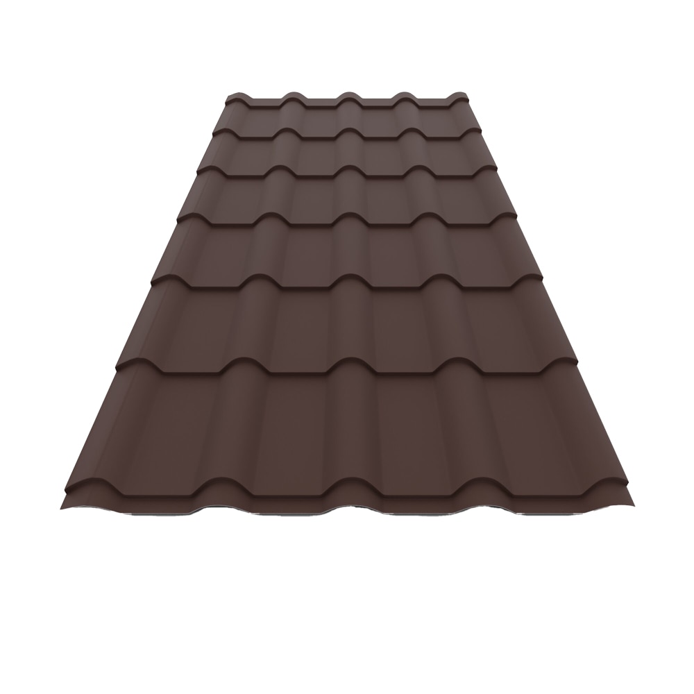 Tigla metalica, Maro, RAL 8017, 0,5 mm x 224 x 118,5 cm, 2,654 mp  Bravo Mediteran