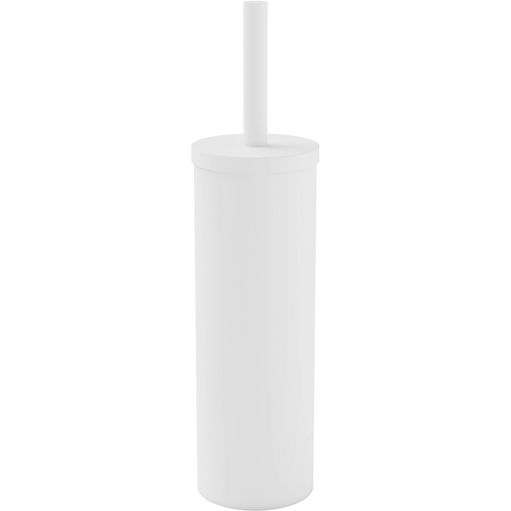 Perie WC cu suport GLOMMA, 10 x 10 x 37.7 cm, polipropilena, alb