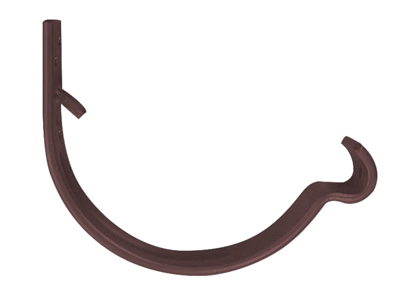 Carlig jgheab L 0.08 m, D 125 mm, maro inchis  Bravo