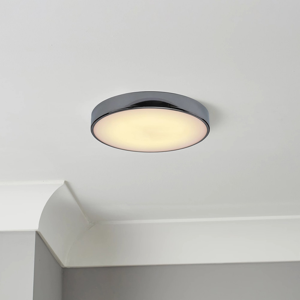 Plafoniera LED integrat Wapta GOODHOME, 20 W, 1200 lm, 4000K, IP44, crom