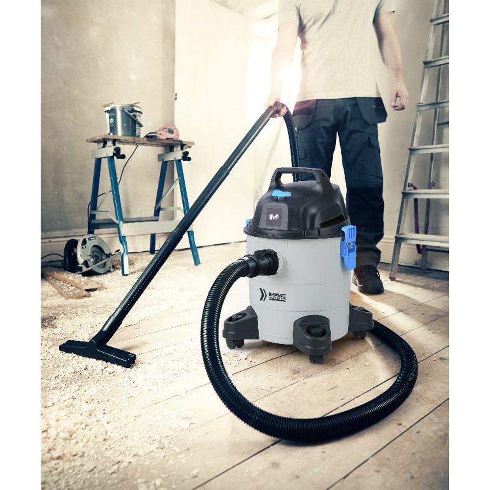 Aspirator umed/uscat MAC ALLISTER MWDV-16 L-A, 16l, 1300W, 79dB, gri-negru