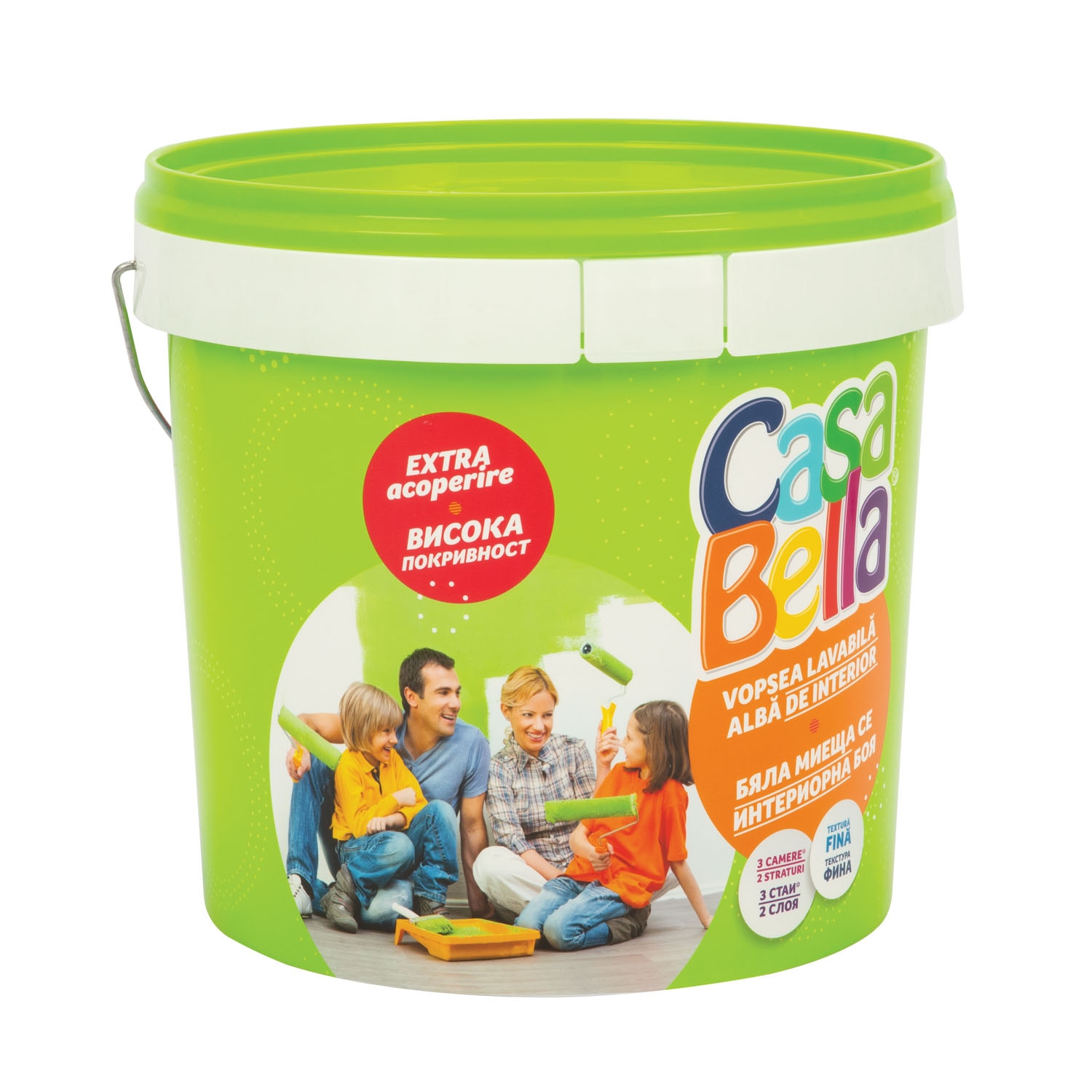 Vopsea lavabila Policolor Casabella, alb, 15 L, Interior