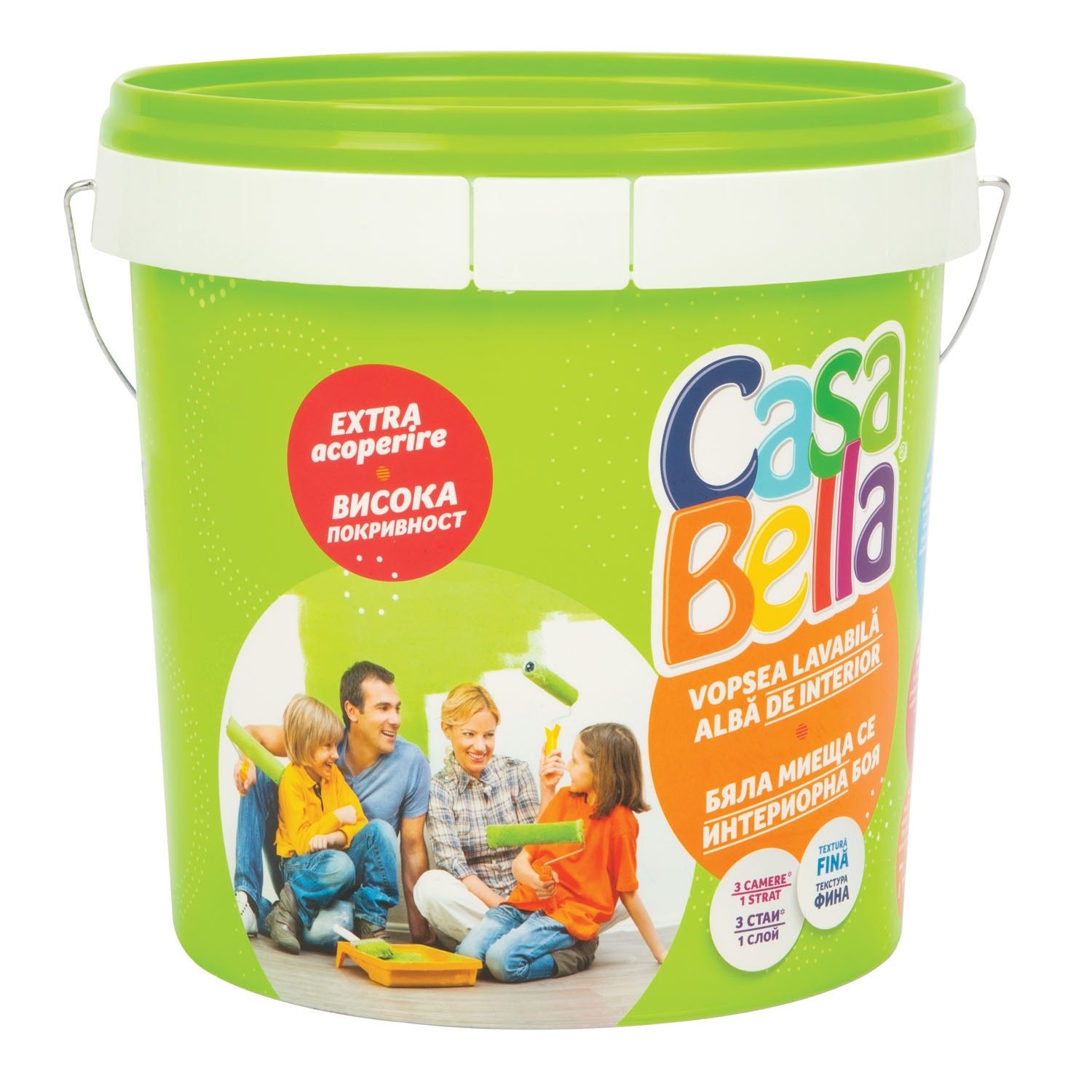 Vopsea lavabila Policolor Casabella, alb, 8.5 L, Interior