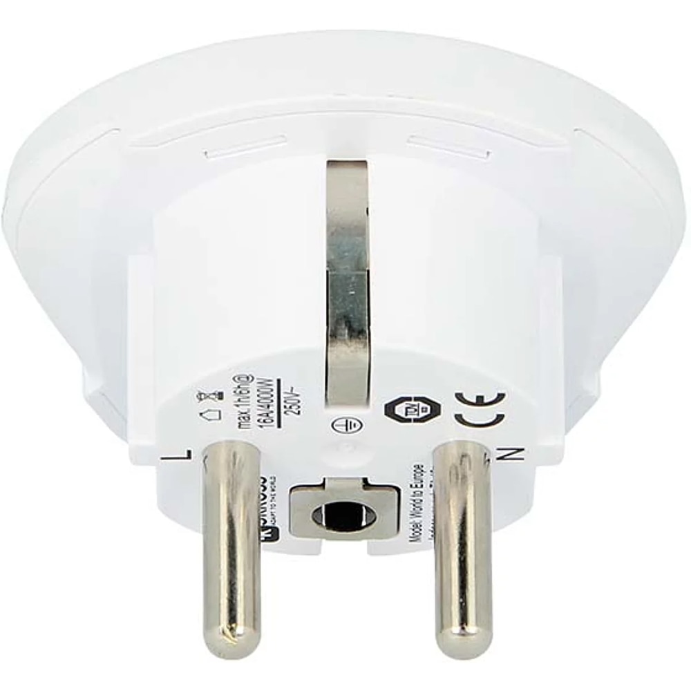 Adaptor priza universal SKROSS 1500211-E, EU, plastic, alb