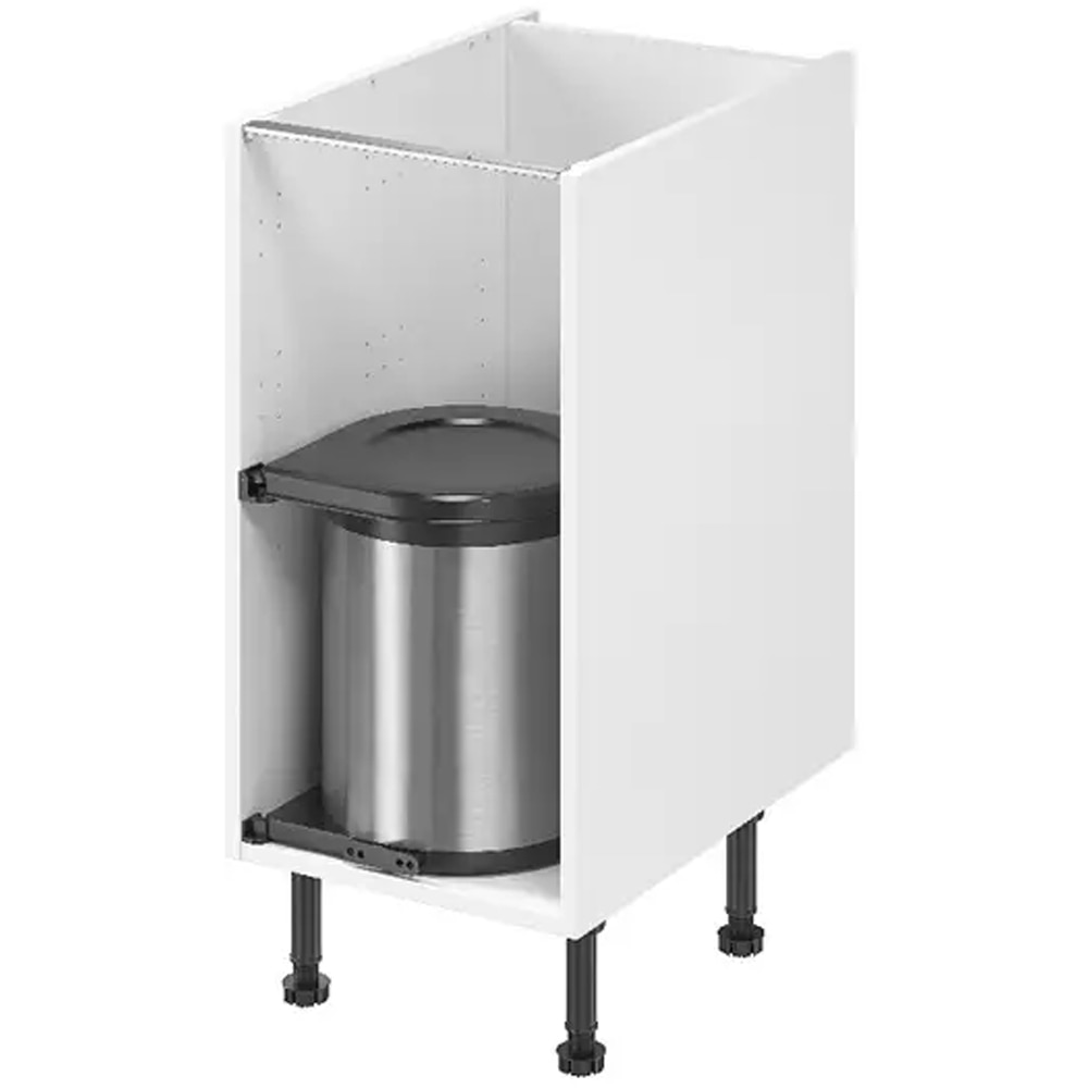 Cos de gunoi GOODHOME 101049005, incorporabil, 13 l, metal, argintiu