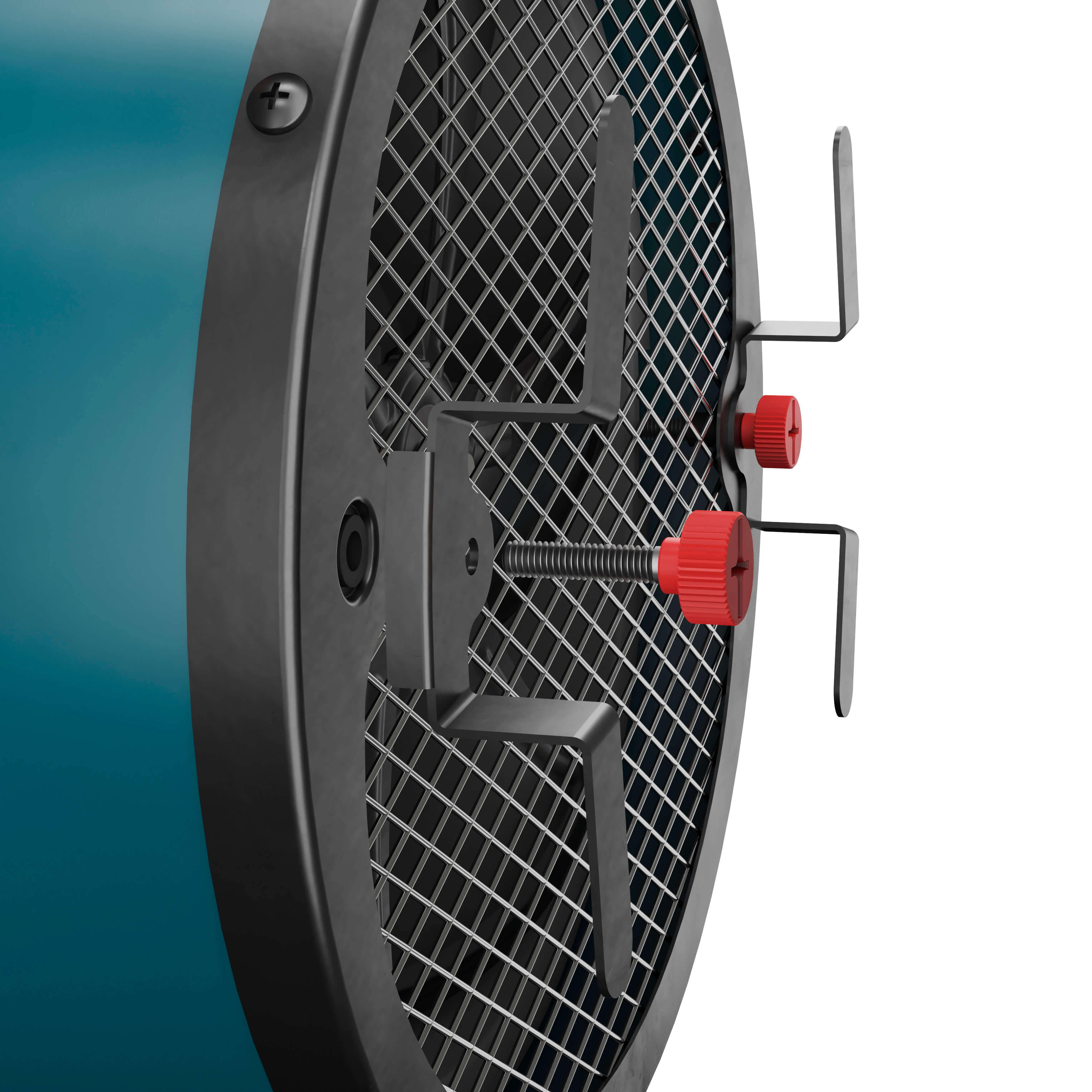 Aeroterma industriala PTC Erbauer BGP2108-25-1, 2 trepte viteza, 2500W, albastru