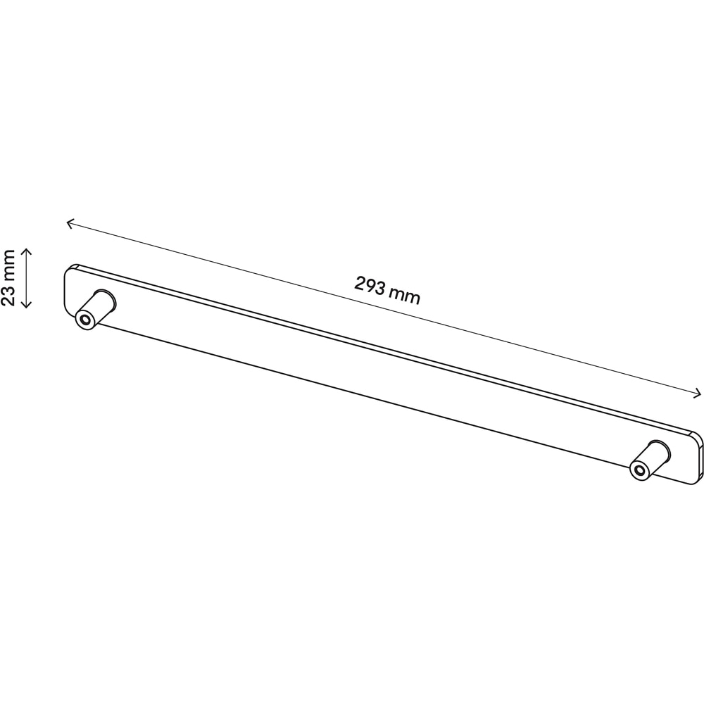 Maner GOODGOME Atomia, otel, 29.3 cm, 2 bucati, negru