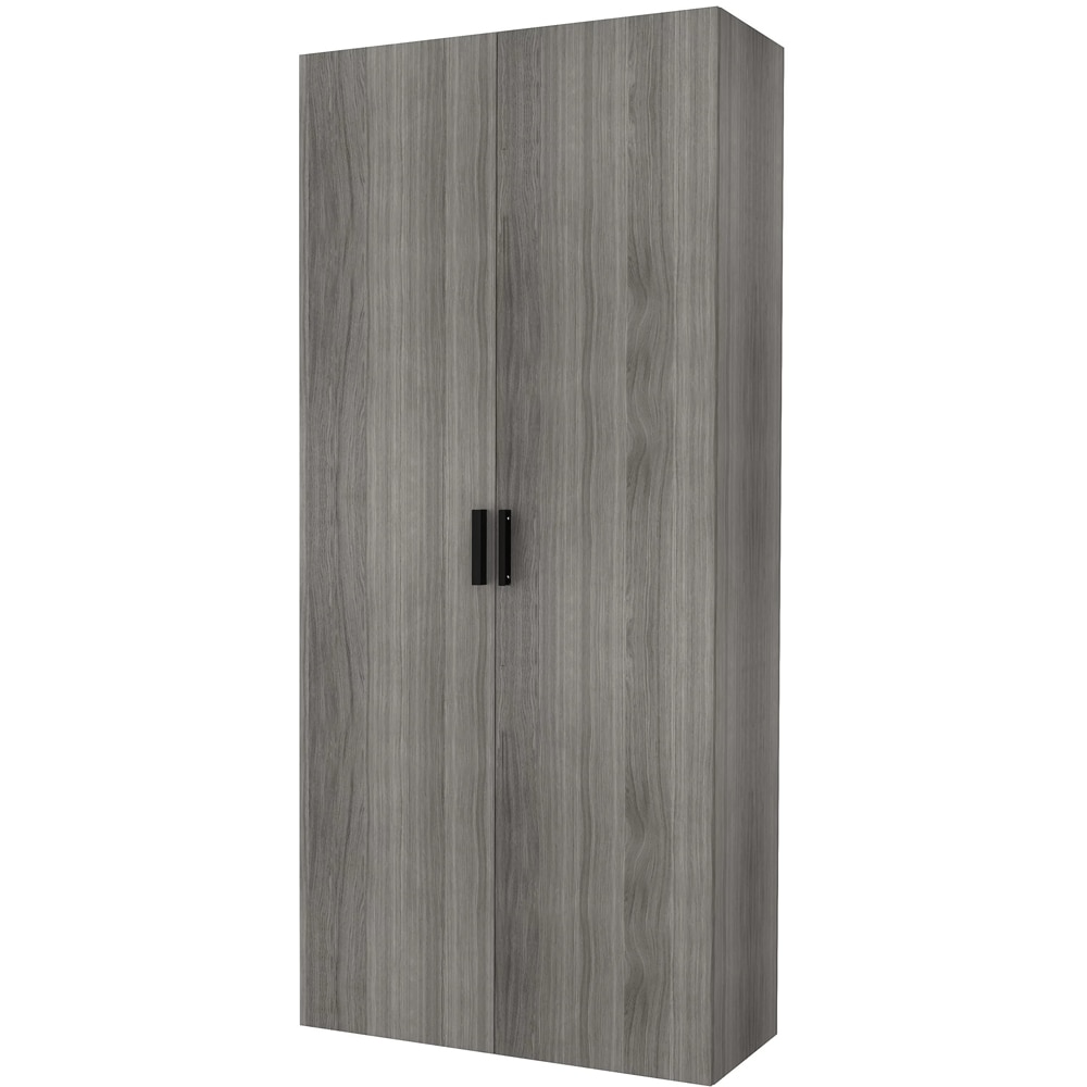 Maner GOODHOME Atomia, otel, 16.5 cm, 2 bucati, negru mat