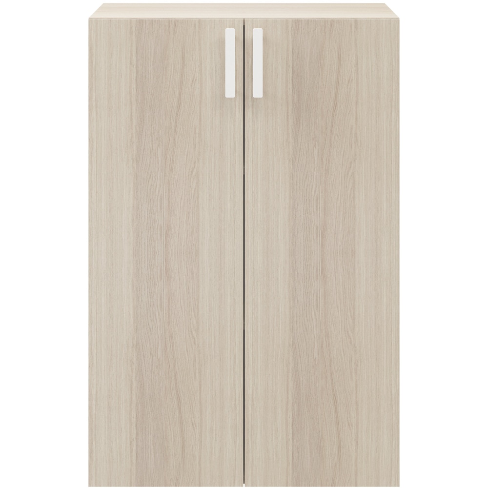 Maner GOODHOME Atomia, otel, 16.5 cm, 2 bucati, alb