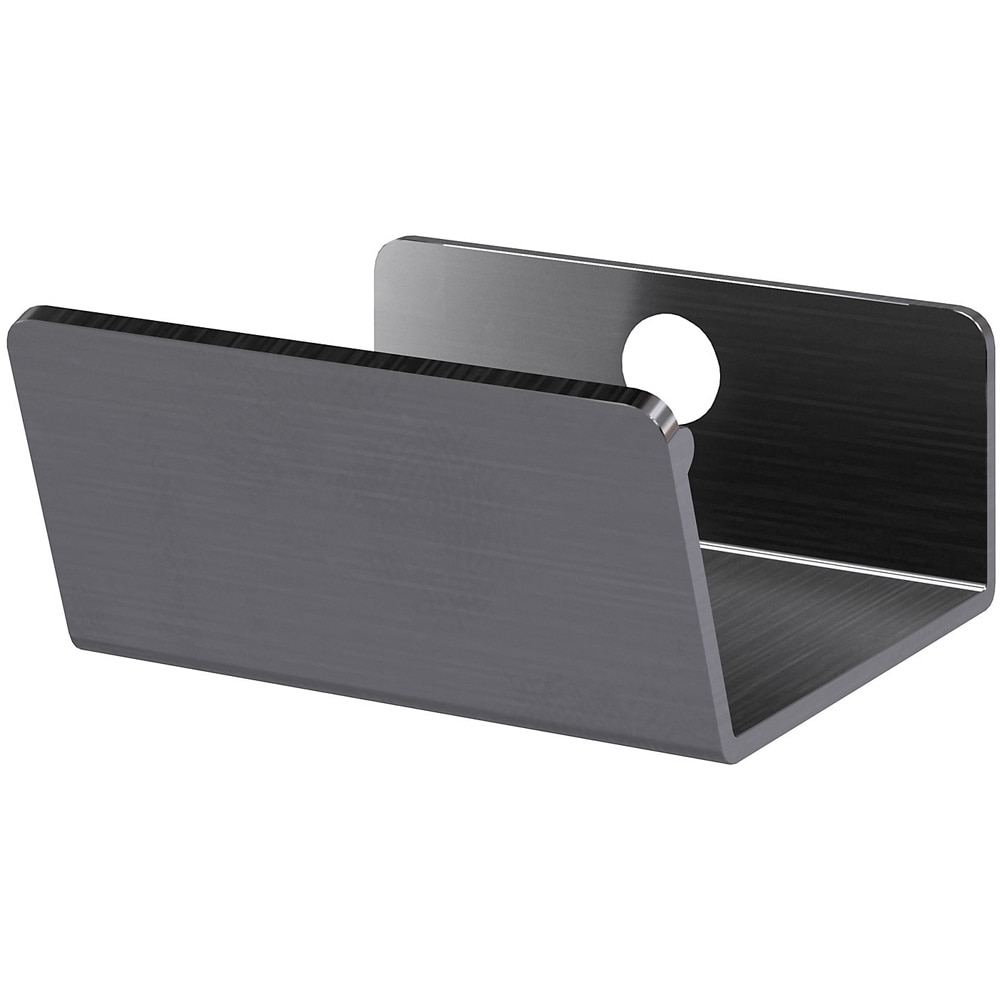 Maner GOODHOME Atomia, otel, 3.7 cm, 2 bucati, gri