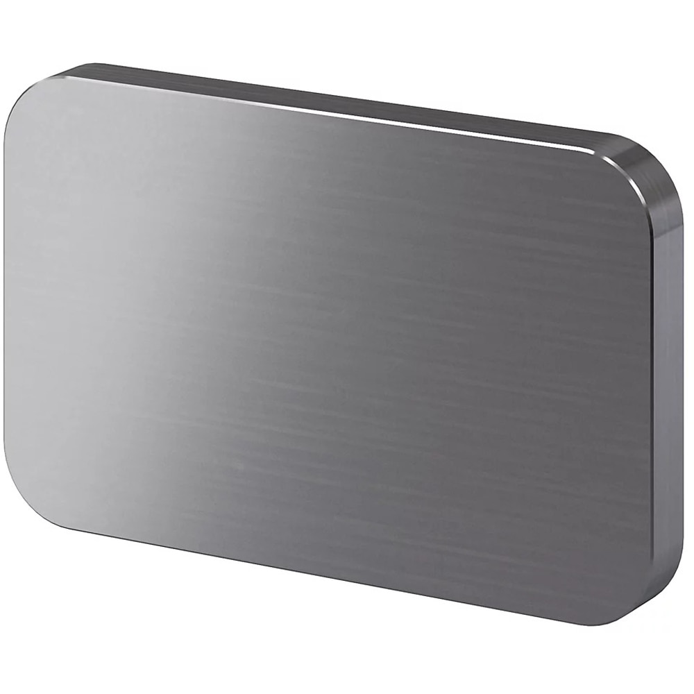 Maner GOODHOME Atomia, otel, 3.7 cm, 2 bucati, gri