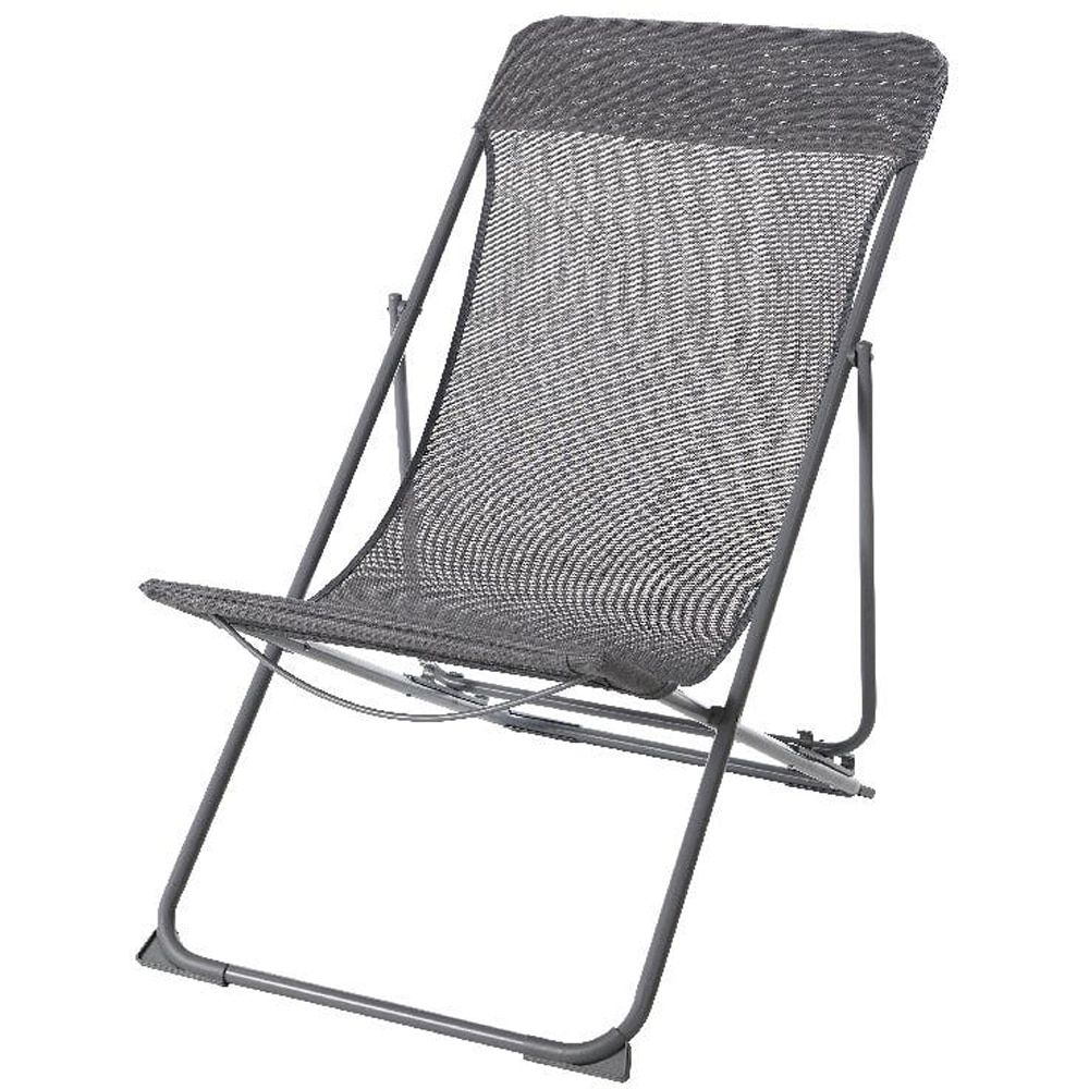 Scaun terasa GOODHOME Joline, otel, 56 x 3 x 82 cm, gri