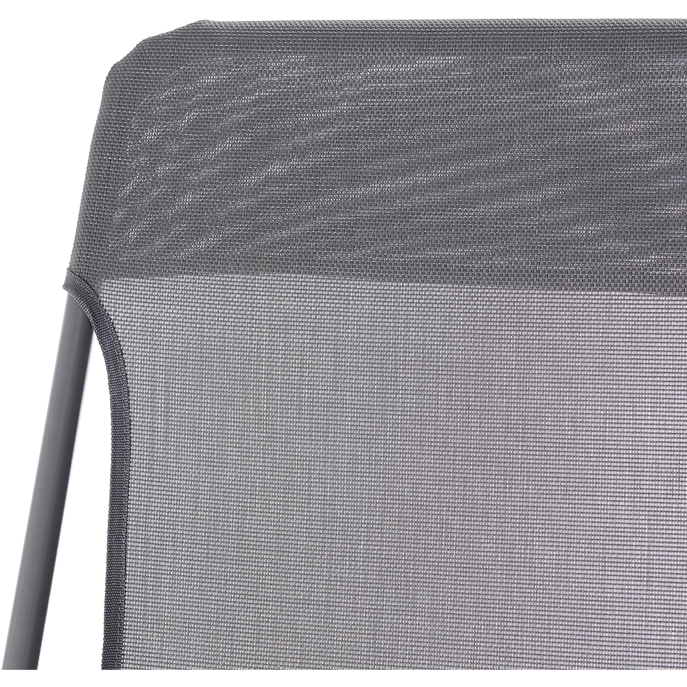 Scaun terasa GOODHOME Joline, otel, 56 x 3 x 82 cm, gri