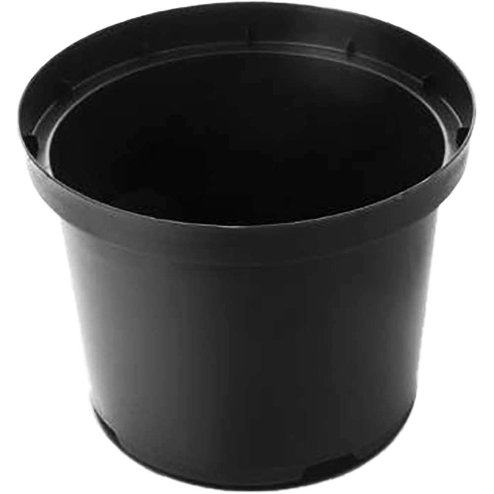 Ghiveci rasad rotund NAPOCHIM, polipropilena, 23 x 17.5 cm, negru