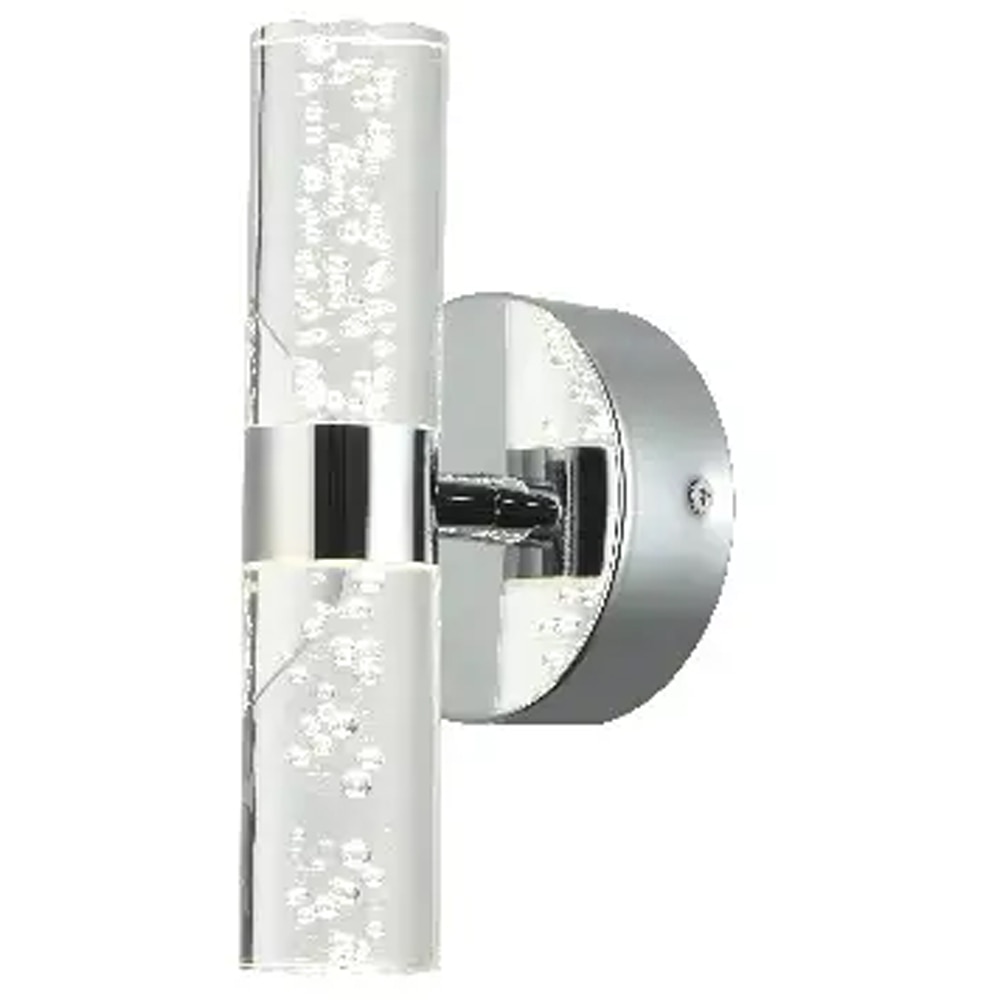 Aplica GOODHOME Myvat 101055192, 7W, 600 lunmeni, IP44, lumina calda, argintiu