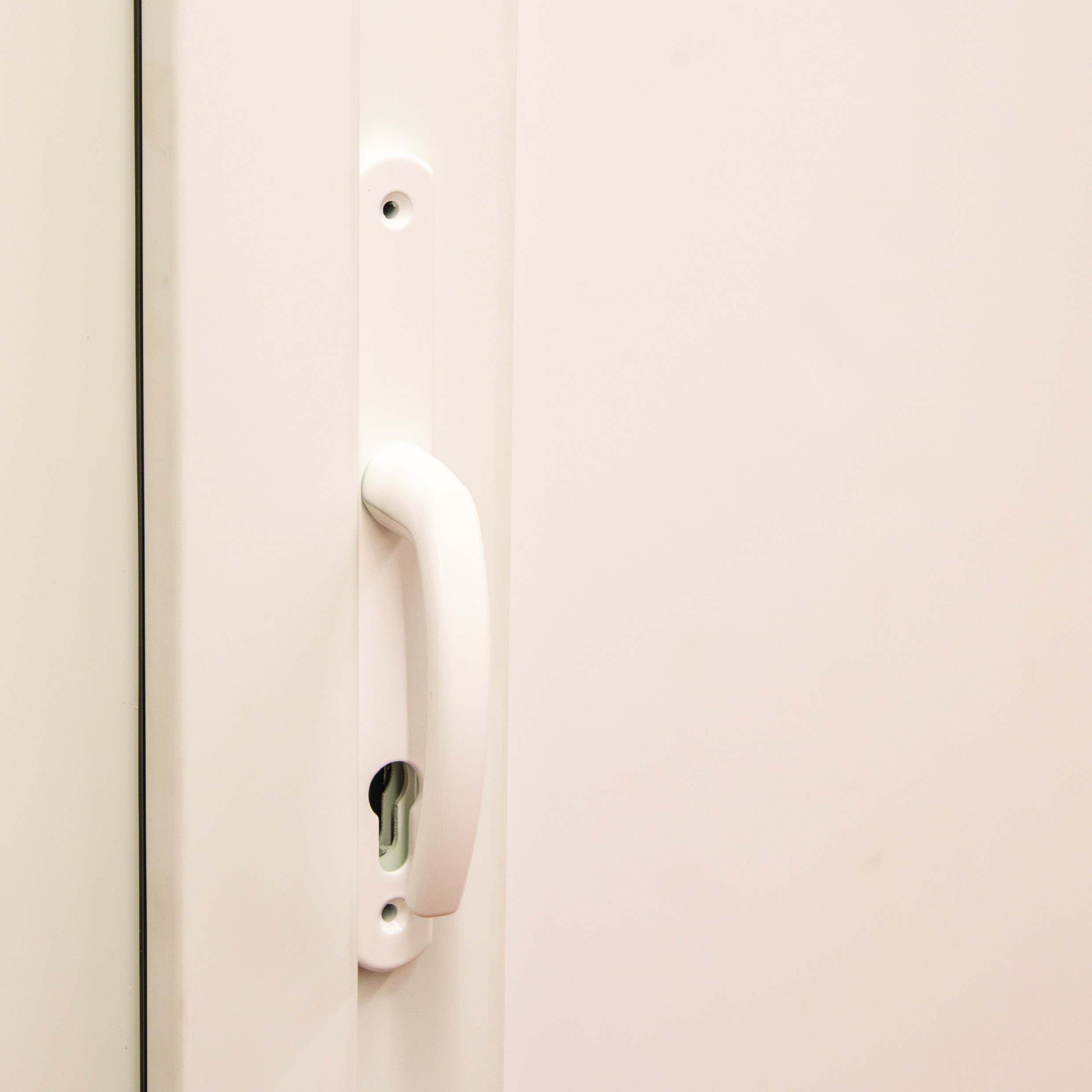 Usa termopan PVC interior/exterior, cu geam, 4 C, alb, dreapta, simpla deschidere, 120 x 205 cm • Extruplast