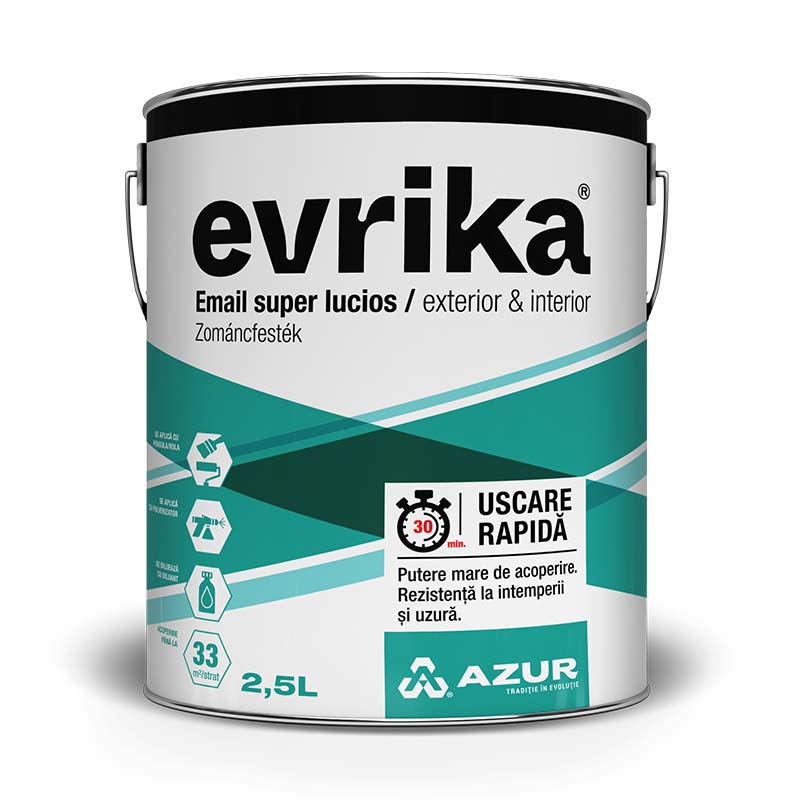 Email cu uscare rapida, gri, 2.5 l • Evrika