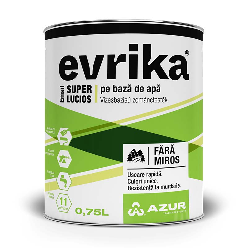 Email acrilic, crem mocasin, 0.75 l • Evrika