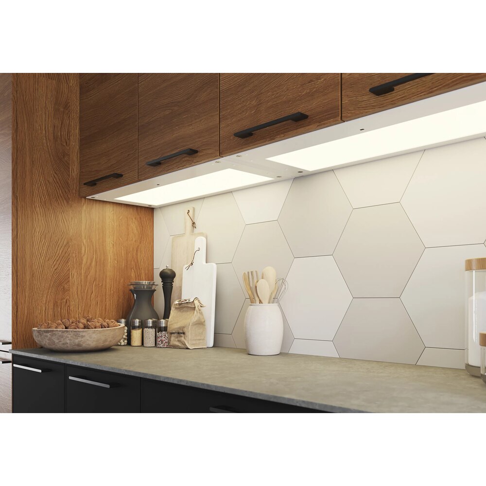 Aplica mobilier bucatarie GOODHOME Carraway 80, 13W, 1450 lm, IP20, alb