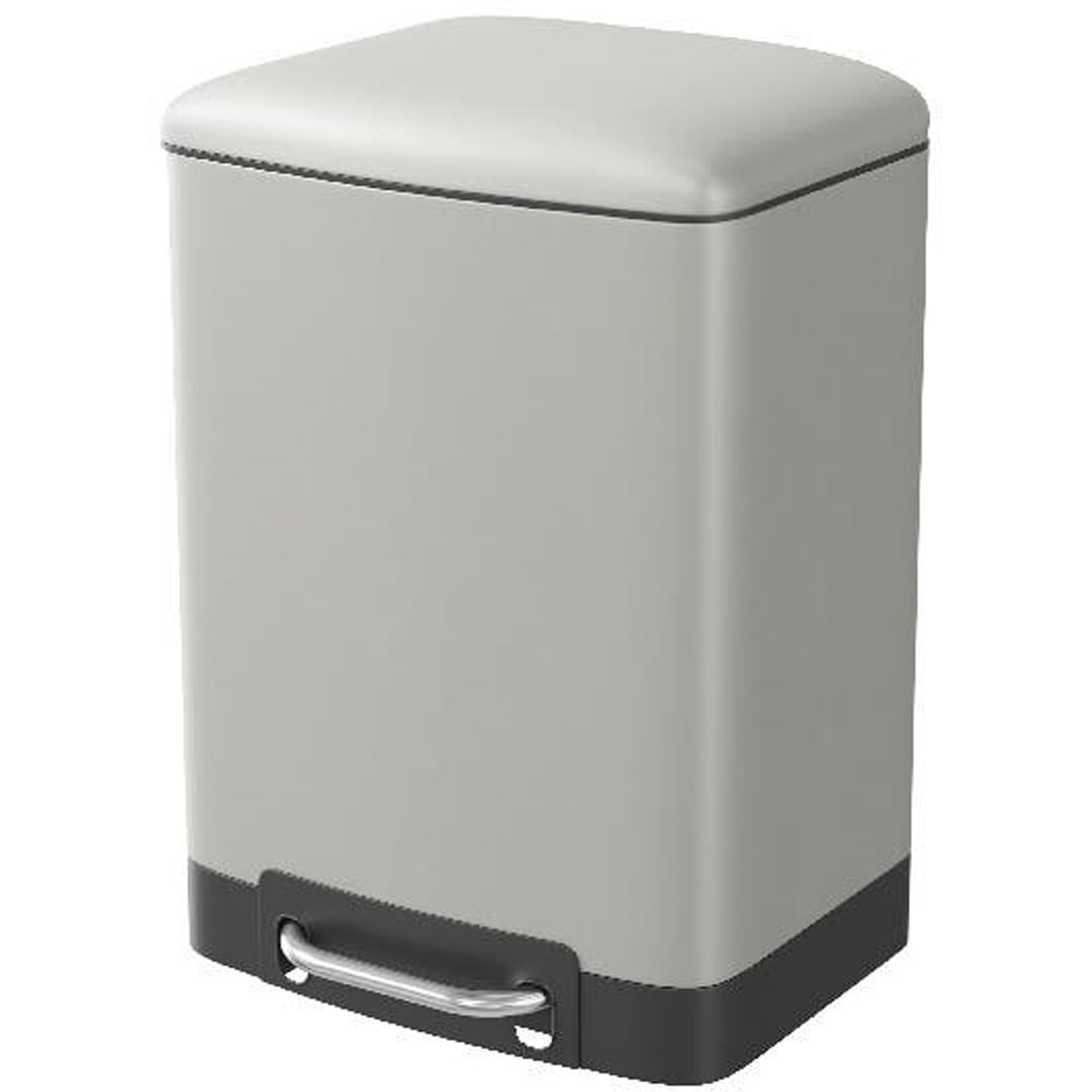 Cos gunoi pentru baie GOODHOME Elland 101058795, 5 l, dreptunghiuar, otel inoxidabil, gri