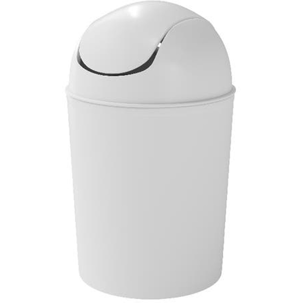 Cos gunoi pentru baie OPP1 Glomma 101058797, 5 l, rotund, polipropilena, alb