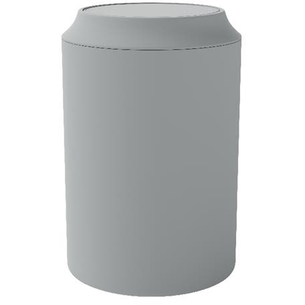 Cos gunoi pentru baie GOODHOME Kina 101058799, 5 l, rotund, polistiren, gri