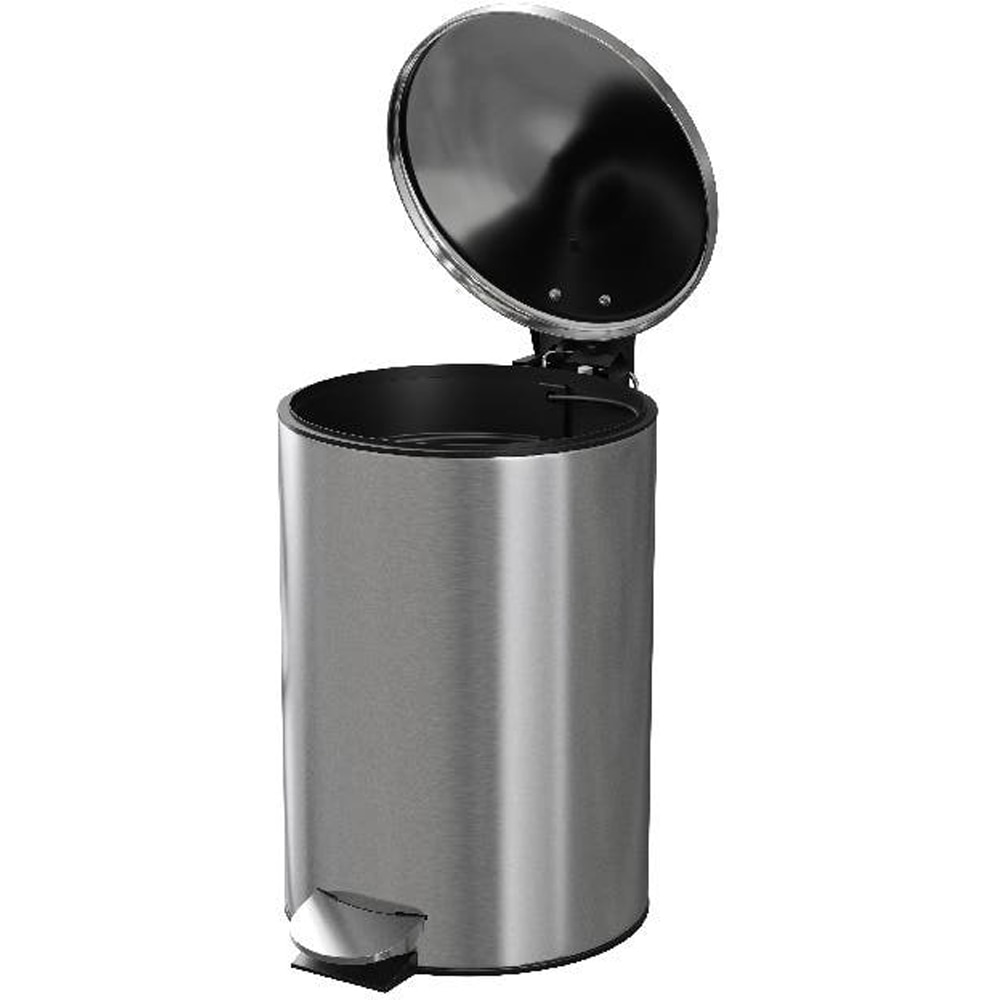 Cos gunoi pentru baie GOODHOME Koros 101058807, 3 l, rotund, otel inoxidabil, crom