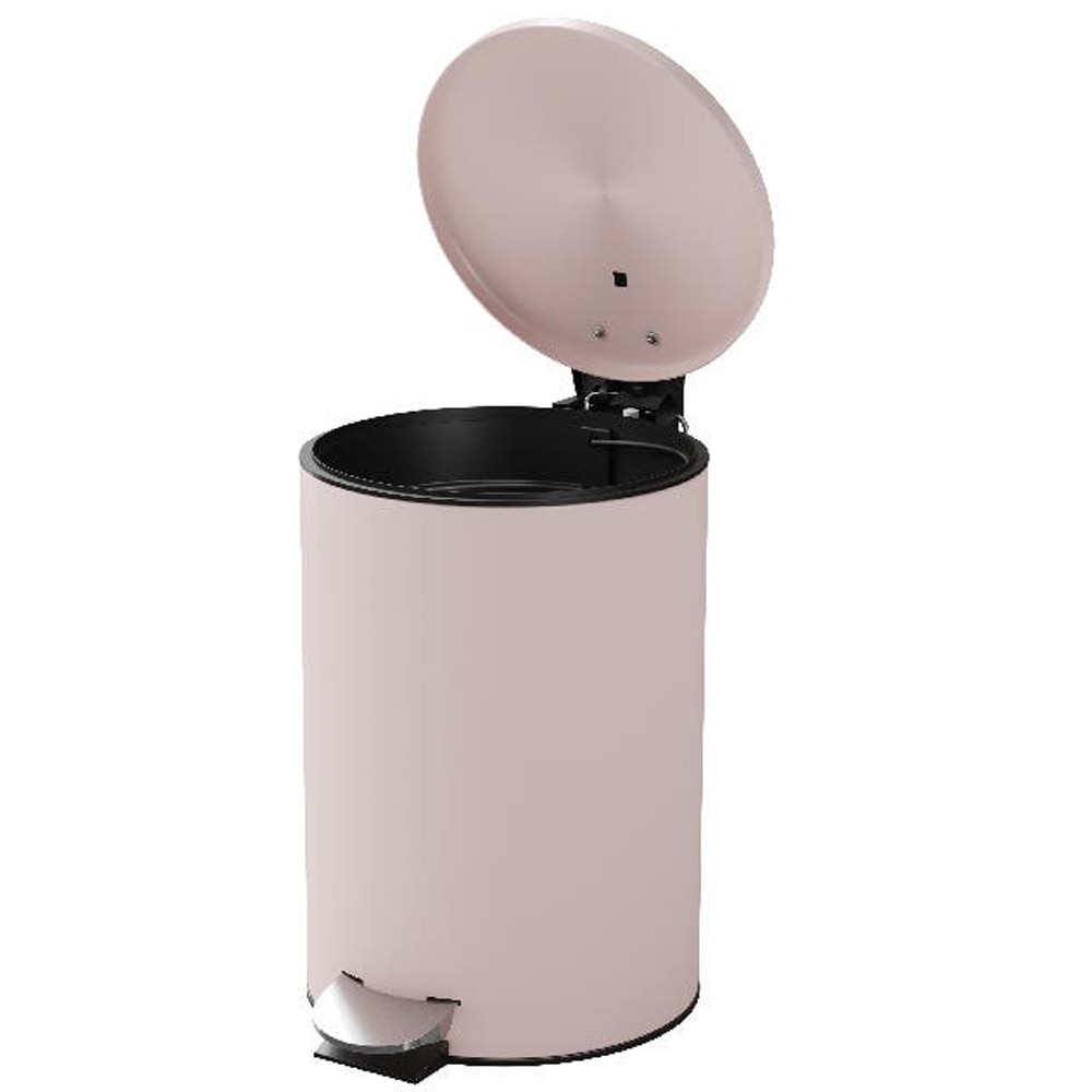 Cos gunoi pentru baie GOODHOME Koros 101058810, 3 l, rotund, otel inoxidabil, roz