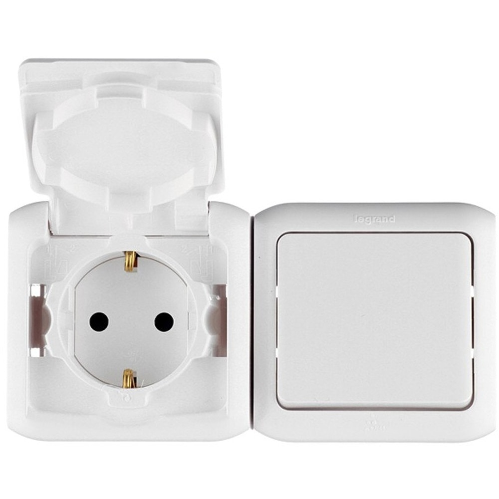 Priza LEGRAND, interior, IP44, 16A, alb