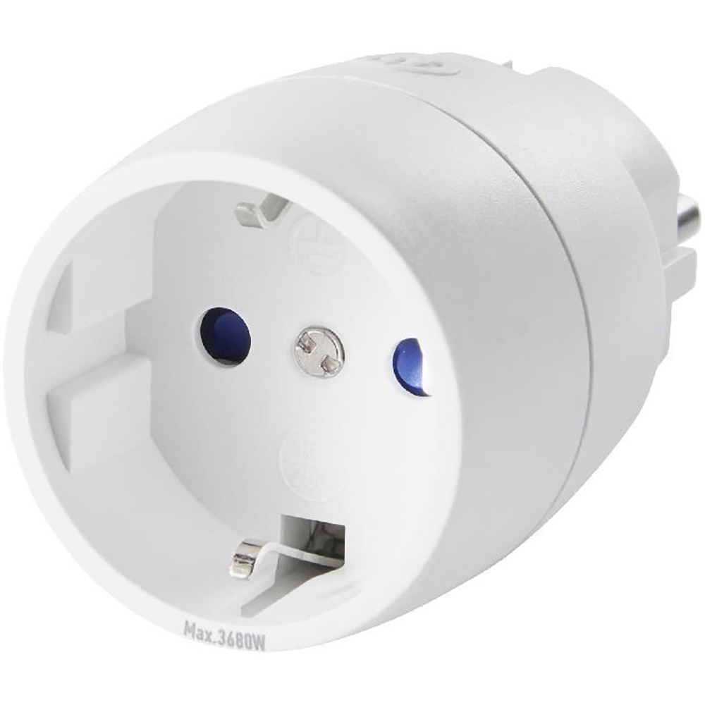 Priza conectare prin telecomanda GOODHOME, 3680W, 16A, IP20 25 m, ABS, alb