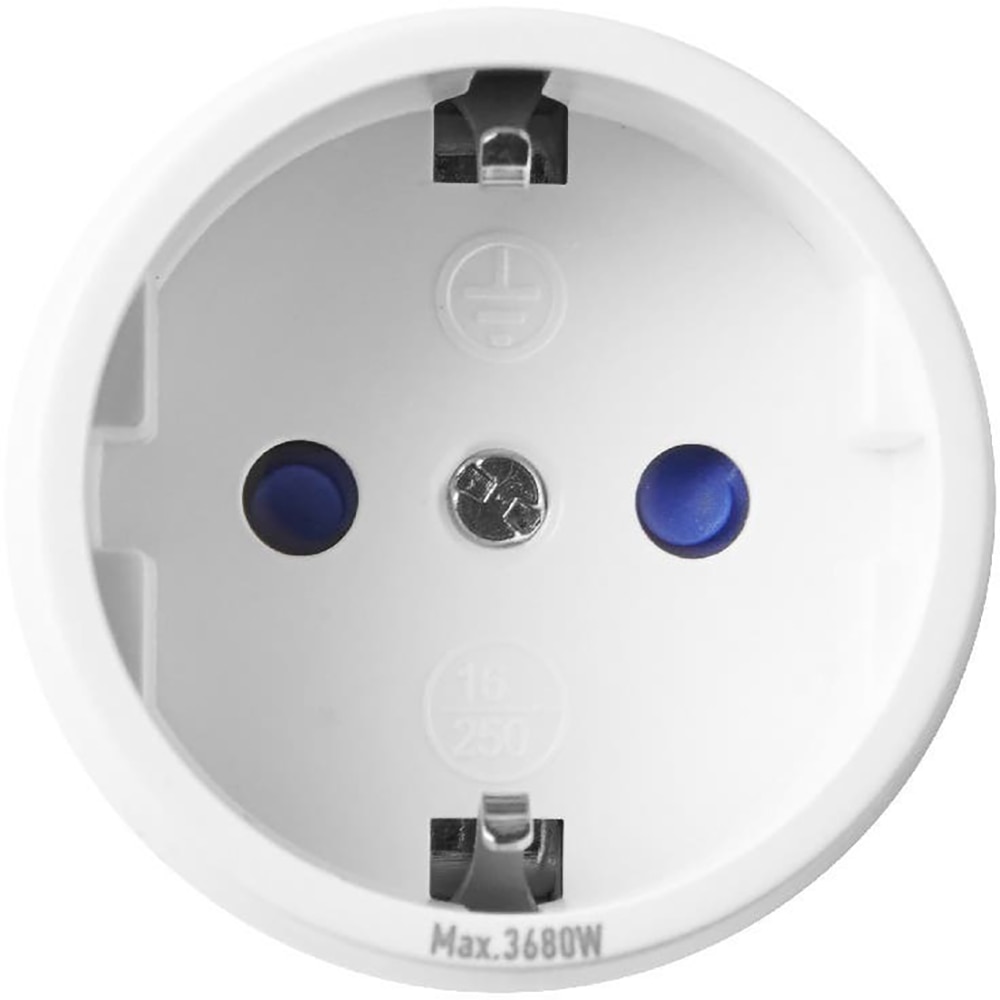 Priza conectare prin telecomanda GOODHOME, 3680W, 16A, IP20 25 m, ABS, alb