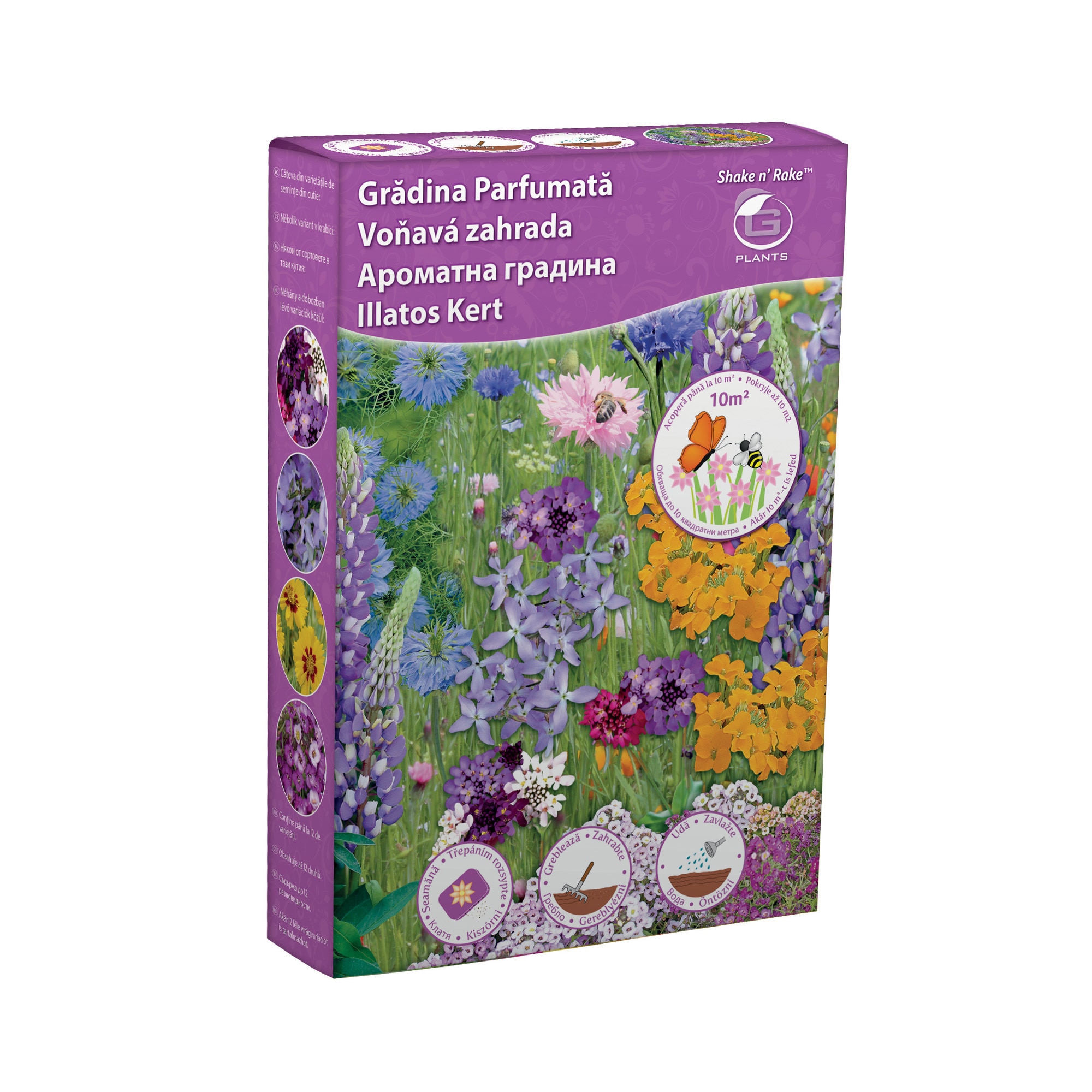 Seminte flori, gradina parfumata, 250 g • Shake n'Rake