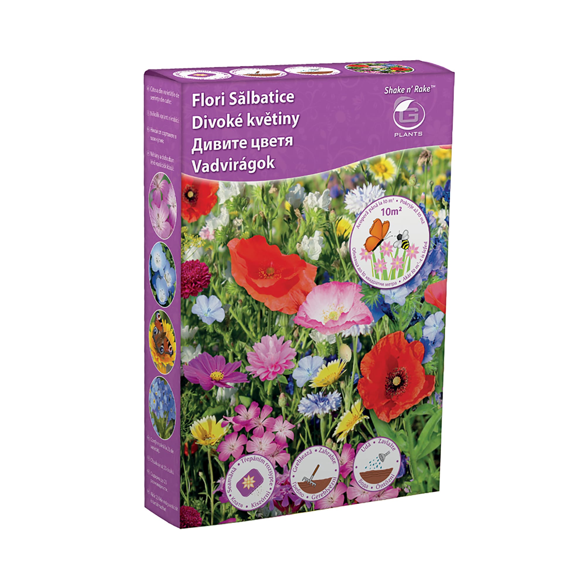 Seminte flori salbatice, 250 g • Shake n'Rake