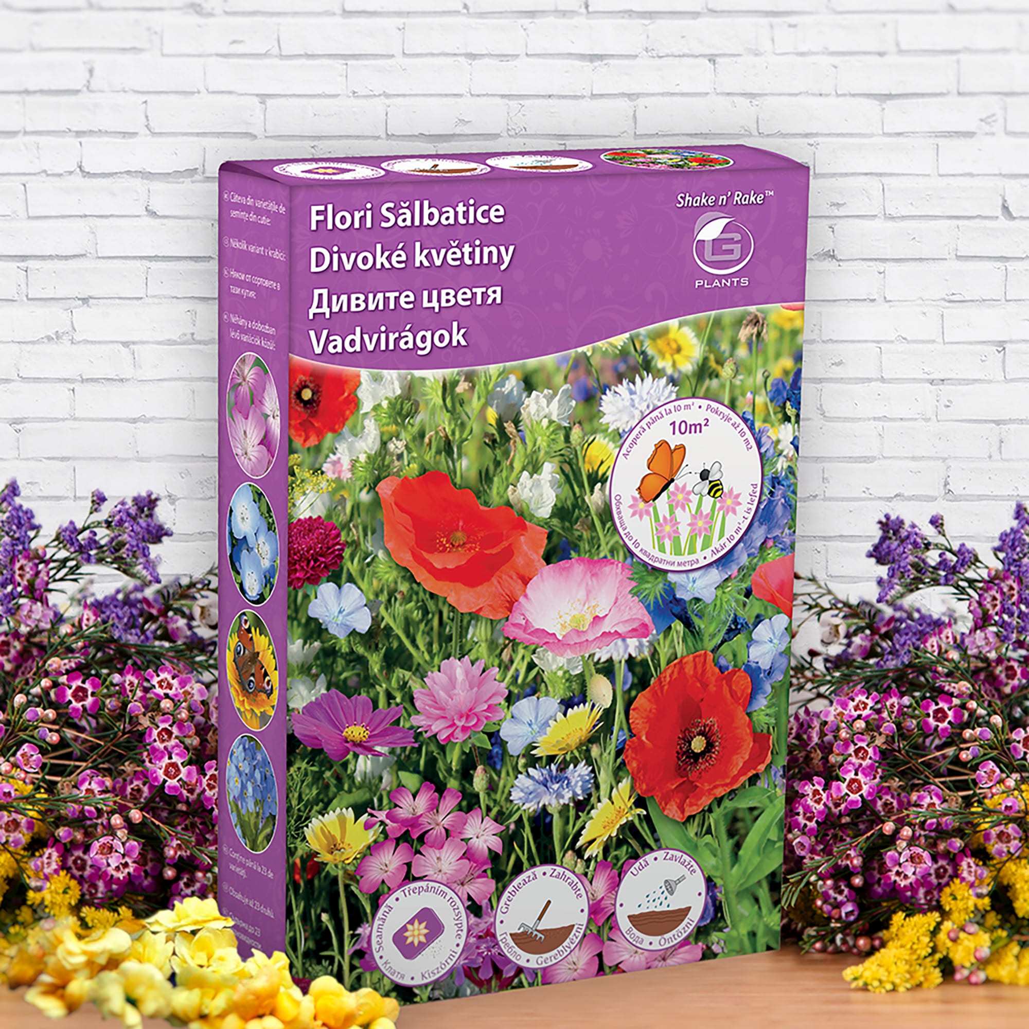 Seminte flori salbatice, 250 g • Shake n'Rake