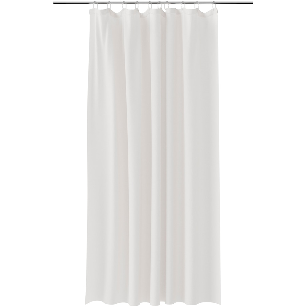 Perdea dus Elland GoodHome, poliester, 180x200 cm, alb