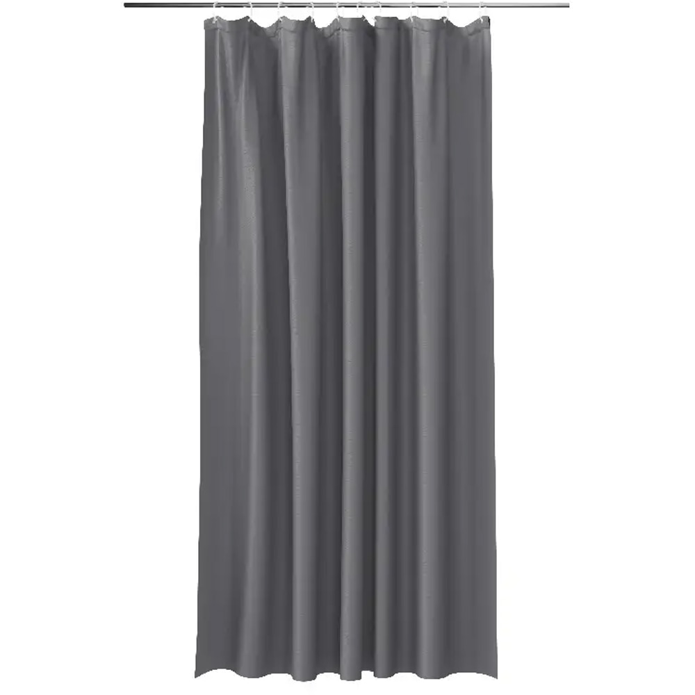 Perdea dus GOODHOME Koros, poliester, 180 x 200 cm, gri