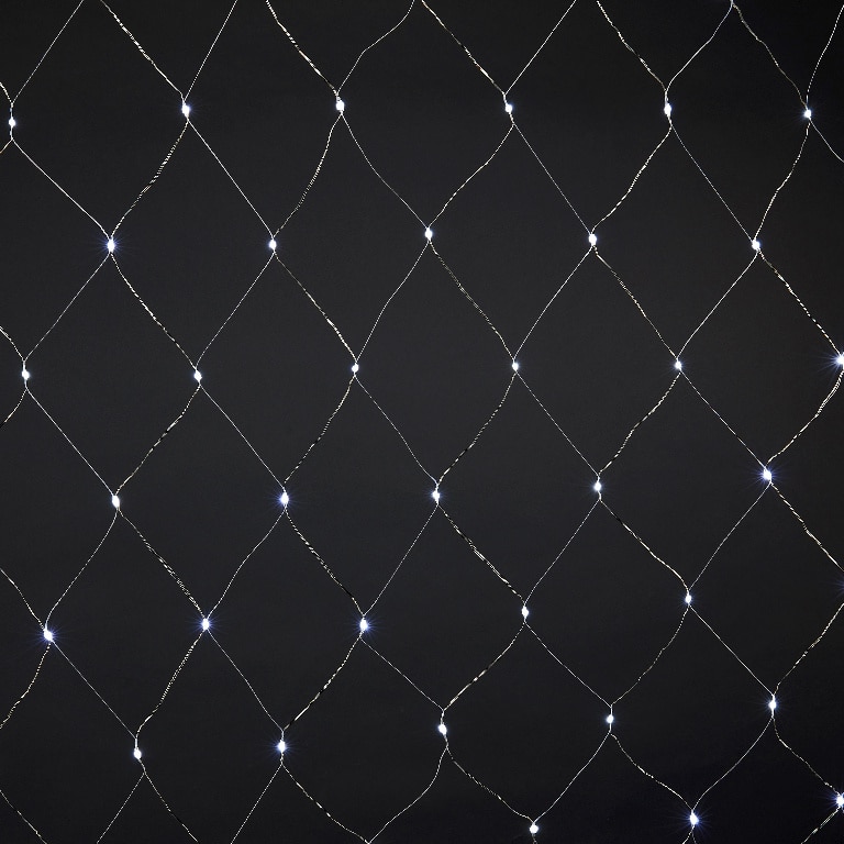 Perdea lumini, 120 led-uri, 2 m, iluminare alb rece