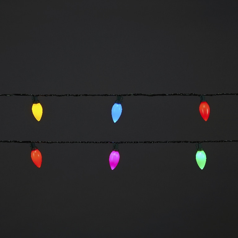 Instalatie brad LED UOEB2023, 30 leduri, iluminat multicolor